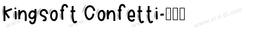 Kingsoft Confetti字体转换